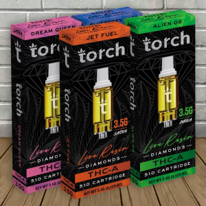 Torch Live Resin Diamonds THC-A Cartridge | 3.5g
